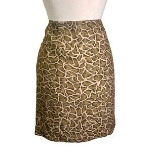 VTG Ilyse Hart LTD Size 12 Women's 90's Wrapped Mini Animal Print Y2k Boho Chic
